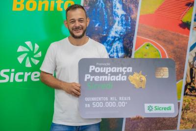 Associado de Campo Bonito (PR) ganha meio milhão de reais no sorteio especial de outubro da Poupança Premiada Sicredi